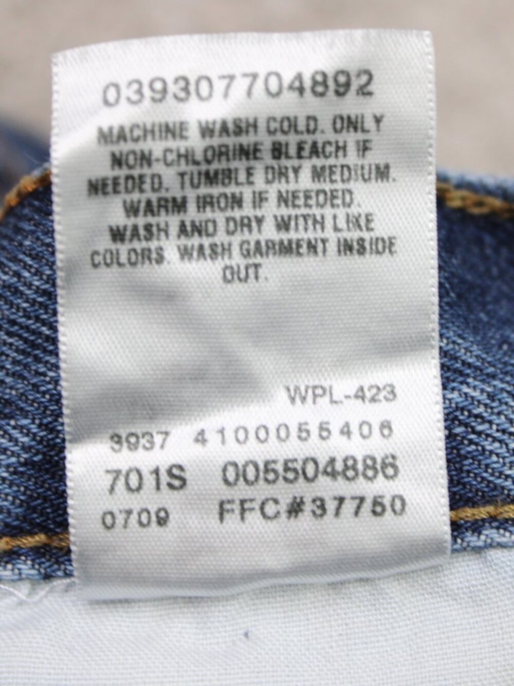 Levi's 550 Jeans Mens 36x30 Blue Relaxed Fit 100% Cotton 5-Pocket Denim Y2K - Picture 12 of 13